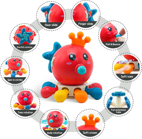 pamexin Montessori Toys for Babies 6-12 Months, Busy Cube for Toddlers 1-3, Educational Toys for 1+ Year Old Baby Toys 12-18 Months Baby First Bir...