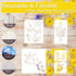 16 Pieces Butterfly Stencils for Painting, Reusable Plastic Spring Templates Flower Butterflies Stencils for Painting Craft Wood Canvas Fabric Nat...
