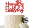 Red Glitter Happy 18th Birthday Cake Topper - Eighteen Cake Topper - 18th Birthday Party Supplies - Cheers to 18 Years Party Decorations...