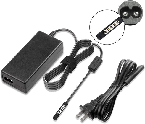 Surface Pro 1 Pro 2 Pro RT Charger, Surface Power Supply Adapter 43W 12V 3.58A Charger Power Cord fit Microsoft Surface Pro 1, Surface Pro 2, Surf...