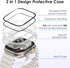 KADES 2 in 1 Bling Waterproof Case for Apple Watch Ultra2 49mm, 360 Protective PC Cover Front & Back Case with Tempered Glass Screen Protector, [F...