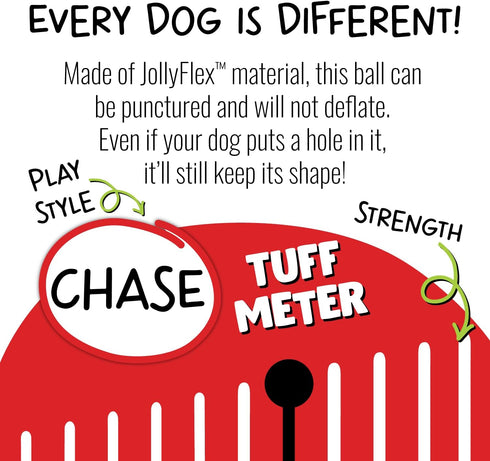 Jolly Pets 6 Inch Medium Soccer Ball Floating Bouncing Dog Toy in Apple Green...