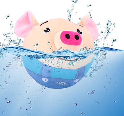 Active Moving Pet Plush Toy for Dogs, Interactive Pet Toys for Boredom Intelligence, Pig Dog Easter Toy to Keep Them Busy with Recording and Music...