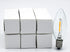 Creative Hobbies 25-Pack LED Replacement Light Bulbs for Electric Candle Lamps, Window Candles, Chandeliers - 7 Watt Equivalent Candelabra, Clear,...