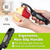 Zulay Kitchen Swivel Vegetable Peeler - Stainless Steel Potato & Veggie Peeler with Comfortable Grip - Built In Blemish Remover - Black...