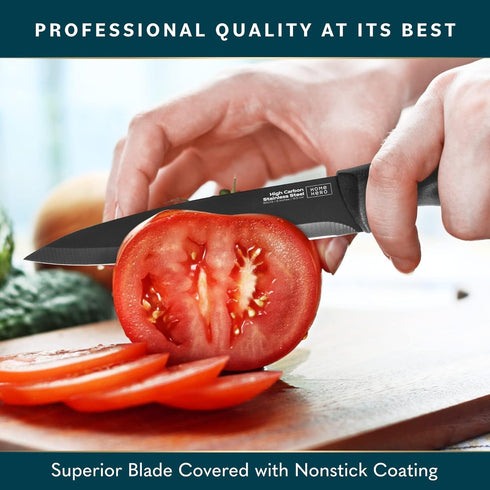Home Hero 2 Pcs Vegetable Knife with Sheath - High Carbon Stainless Steel Chopping Knife with Ergonomic Handle - Razor-Sharp Multi-Purpose Kitchen...