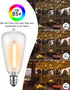GLUROO LED String Light Bulbs, ST38 Shatterproof LED Replacement Bulbs for Outdoor String Lights Eidison Bulb fits E12 C7 Screw Base, 1Watt Equvan...