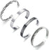 RIOSO 4Pcs Men's Cuff Bracelets Silver Cuff Bracelet Leaves Pattern Twisted Open Cuff Bracelet...
