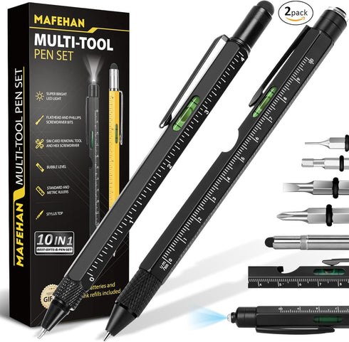 Father's Day Gifts from Daughter Son Wife, 9 in 1 Multitool Pen, Gifts for Men Who Have Everything, Unique Gifts for Dad from Daughter Son, Dad Gi...