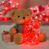 JMEXSUSS 4 Pack 50 LED Red Fairy Lights Battery Operated, 16.1ft Mini Firefly Starry Lights, Red String Lights for Bedroom Wedding Party Christmas...