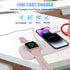 Wireless Charger, 2 in 1 Wireless Charging Pad, Fast Dual Wireless Charging Station for iPhone 14/13/12/11Pro/Pro Max/Mini/XS Max/XR/XS/X/8/8P, Sa...