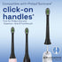Brushmo Compact Replacement Toothbrush Heads Compatible with Philips Sonicare HX6072, Black 8 Pack...