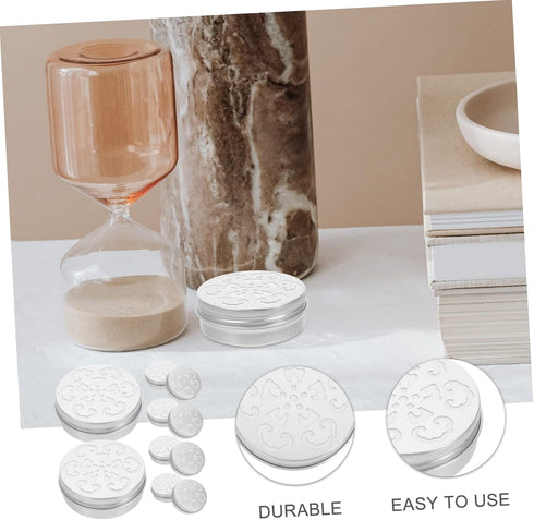 10pcs Hollow Threaded Aluminum Box Essential Oils Diffusers for Home Essential Oil Air Freshener Diffusers Aluminium Box Diffuser Scent Training B...