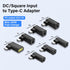 SinLoon PD 140W DC5521 to Type C Power Charging Adapter DC 5.5mm x 2.1mm Female Input to USB C Male Connector with PD Automatic Identification Chi...