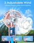 Mini Handheld Fan, Small Portable Fan Battery Operated, Personal Fan with 3 Speed Wind, 2000mAh Battery 9 Hours Long Working Time, Hand Fan Rechar...