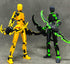 (Assembly Completed) T13 Action Figure Set, titan 13 Robot Action Figure,3D Printed robot 13 Action Figure, Lucky 13 Set, for Collectors Desktop D...