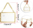 JUXYES Set of 4 Mini Brass Wall Hanging Photo Frame, Glass Hanging Picture Artwork Display Frame, Double Glass Floating Frame Style Gallery Wall F...