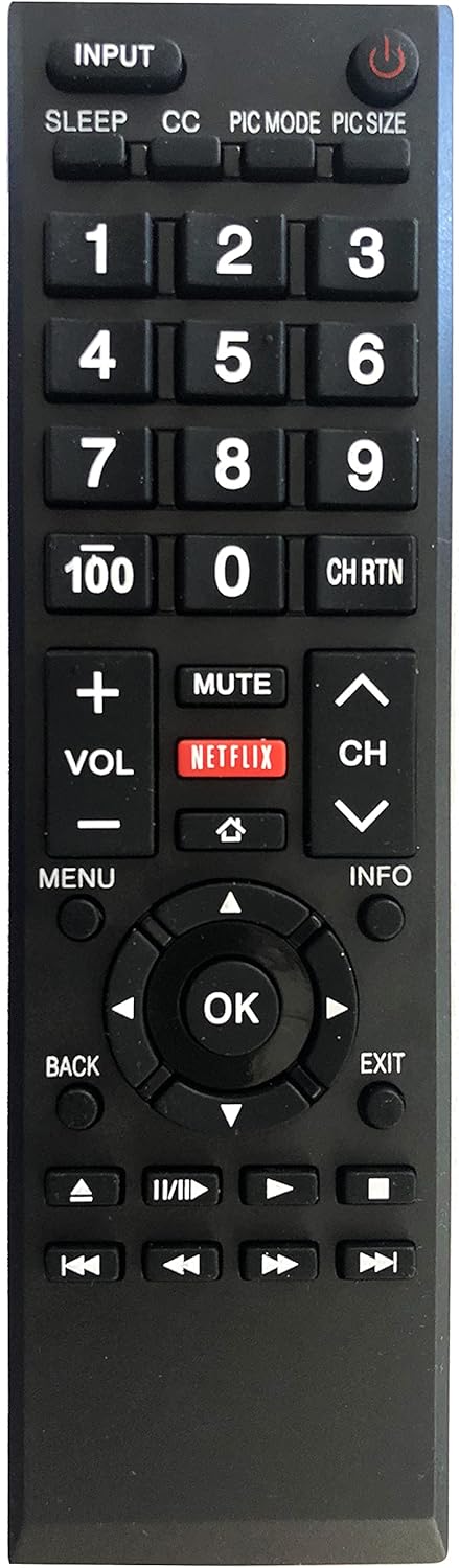 Universal Remote Control for All Toshiba TVs, LCD, LED, Smart, and 4K TVs. No Setup Needed....