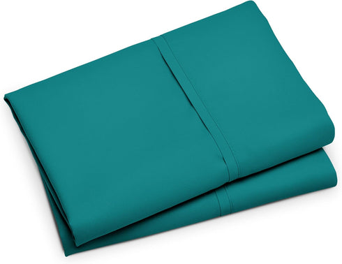 Bare Home Microfiber Pillow Cases - King Size Set of 2 - Cooling Pillowcases - Double Brushed - Emerald Pillowcases 2 Pack - Easy Care (King Pillo...