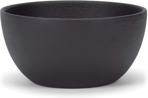 47th & Main Durable Black Cast Iron Bowl, Medium, Round, 32 fluid ounces...