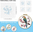 ERKOON 4 Sets Embroidery Kit for Beginners, Art Craft Handy Sewing Set Hummingbird and Flower Cross Stitch Starter Kits, DIY Embroidery Kits with ...