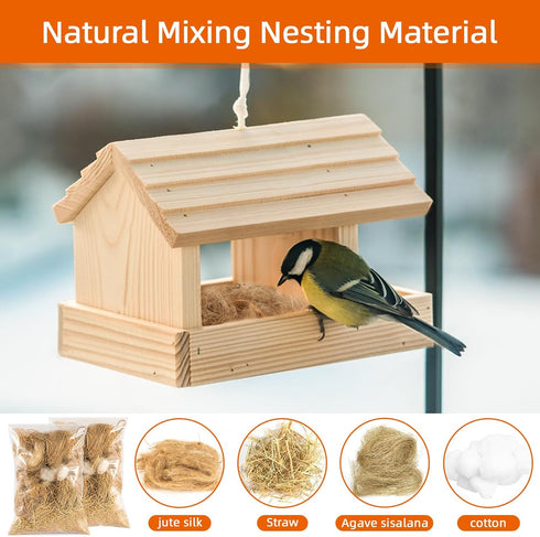 Sukh 2 Pack Bird Nesting Material - Bird Nests Bedding Hummingbird Nesting Material Mixing Canary Nesting Material Finch Nesting Material Parakeet...