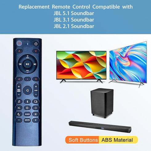 Replacement Remote Control Compatible with JBL Soundbar Bar 2.1/3.1/5.1 Speaker System...