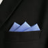 S&W SHLAX&WING Tie Sets for Men Dress Neckties Light Blue Solid Extra Long Matching Pocket Square...