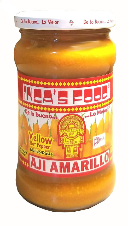 Inca's Food Aji Amarillo - Yellow Hot Pepper Molido/paste 10.5oz - Product of Peru...