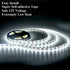 20FT White LED Strip Lights, Dimmable 6000K 360LEDs, Rope Strip Lights, Under Cabinet LED Strip Lights Tape with UL Power Supply for Kitchen, Wedd...