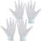2 Pairs Quilting Gloves for Freemotion Quilting - Nylon Sewing Gloves for Machine Quilters with Grip Fingertips & Elastic Knitted Cuffs - Free Mot...
