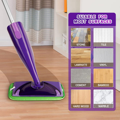 Orighty Reusable Mop Pads Compatible with Swiffer WetJet - Microfiber Pad Refill Machine Washable for Household Cleaning - Cleaning Floor Mop Head...