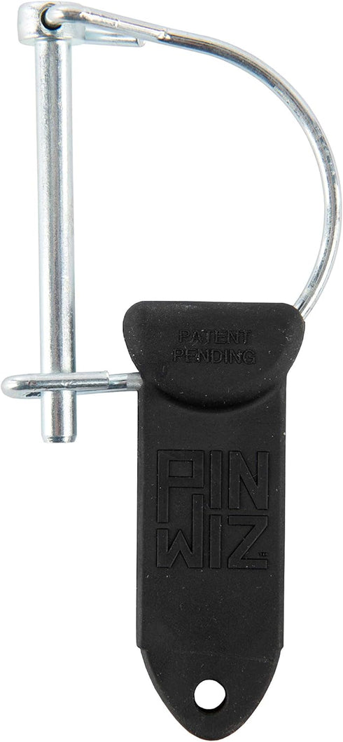 Pin Wiz Heavy-Duty Trailer Hitch Clips & Pins, 2" D Pin, 1/4" Diameter, Black, Carbon Fiber Steel & Zinc Alloy Finish...