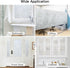 DOWELL Window Privacy Film, Frosted Glass Window Film, Non Adhesive Decorative Static Cling, Opaque Door Vinyl, UV Blocking Glass Sticker Covering...