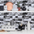 Livebor Peel and Stick Backsplash Wallpaper Kitchen Backsplash Wallpaper 11.8inch x 196.8inch Tile Contact Paper Kitchen Peel and Stick Countertop...