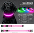 LED Dog Collar - HIGO USB Rechargeable Light Up Dog Collars, Pet Safety Collar Light Makes Your Dogs Be Seen at Night for Large Dogs (Pink, Large)...