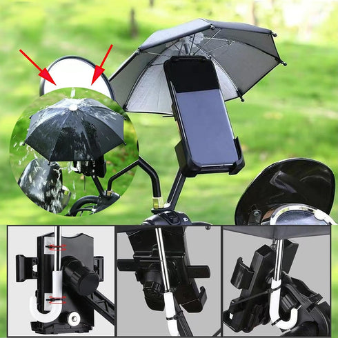 3 Pcs Phone Umbrella Cell, Phone Umbrella for Sun Shad with Suction Cup Stand, Outdoor Sun Phone Umbrella Mobile Holder for Phone with Adjustable ...