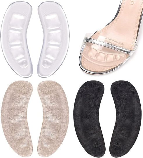 Ball of Foot Cushions for High Heels, Non-Slip Comfortable Forefoot Pads Metatarsal Pads All Day Pain Relief, Toe Cushions for Forefoot - 3 Pairs ...