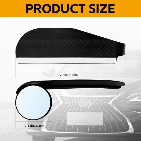 2PCS Car Blind Spot Mirror, Car 2-in-1 Rearview Blind Spot Mirror Rain Eyebrow, Side Mirror Rain Guard, Adjustable Expanded View Reversing Mirror,...