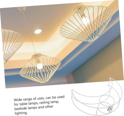 LIFKOME lamp shades desk lamp DIY lampshade bracket lamp shade brackets frame for DIY lamp table lampshade frames Metal DIY Lamp Cover Frames tabl...