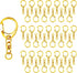 Roctee 50 pcs Lobster Clasp Key, Keychain Clip, Swivel Clasps Lanyard Snap Hook, DIY Crafts Key Chain, Lobster Claw Clasp...