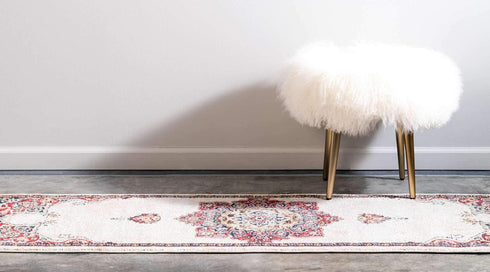Unique Loom Utopia Collection Traditional Classic Vintage Inspired Area Rug with Warm Hues, 2' x 6' 1" Runner, Cream/Blue...