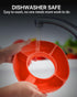 ALIENSX Snack Bowl for Stanley 40 oz Tumbler with Handle, Reusable Snack Ring for Stanley 40oz Cup, Silicone Snack Tray Bowl with Four Compartment...