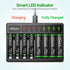 HiQuick Rechargeable AAA Batteries with 8 Bay Battery Charger,1.2V 1100Mah Low Self-Discharge Ni-MH AAA Batteries 16 Pack with Battery Charger for...