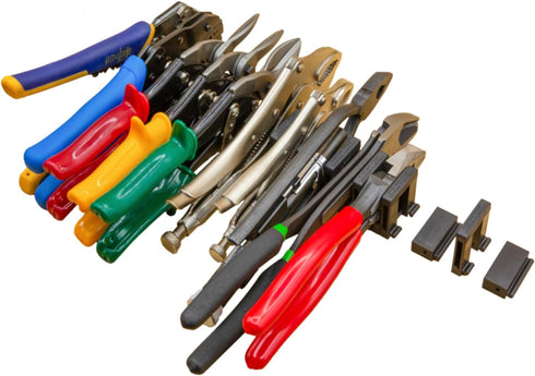 ToolBox Widget - Large Plier Organizer Rack for Tool Box Drawer,DIY Series, NON-MAGNETIC, Expandable and Modular, Holds 12 Large Pliers, Connects ...