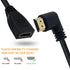 Poyiccot 8K HDMI Extension Cable, Short 8K HDMI 90 Degree Left Angle Male to Female HDMI 2.1 Cable Adapter 48Gbps with 8K 60Hz Video and 3D HDR fo...
