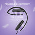 LORELEI X6 Over-Ear Headphones with Microphone, Lightweight Foldable & Portable Stereo Bass Headphones with 1.45M No-Tangle,Wired Headphones for S...