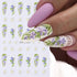 JMEOWIO 10 Sheets Spring Flower Nail Art Stickers Decals Self-Adhesive Pegatinas Uñas Summer Floral Sakura Nail Supplies Nail Art Design Decoratio...