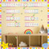 Pastel Number Lines (-20 to +120) Bulletin Board for Classroom Wall 120 Chart Number Line Bulletin Board Cutouts Math Number Bulletin Board Decora...
