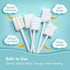 Papablic 100-Pack Baby Tongue Cleaner, Baby Toothbrush, Upgrade Gum Cleaner with Paper Handle for Babies and Infants Ages 0-2 Years...